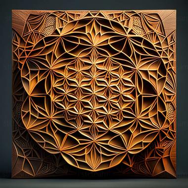 3D model sacred geometry (STL)